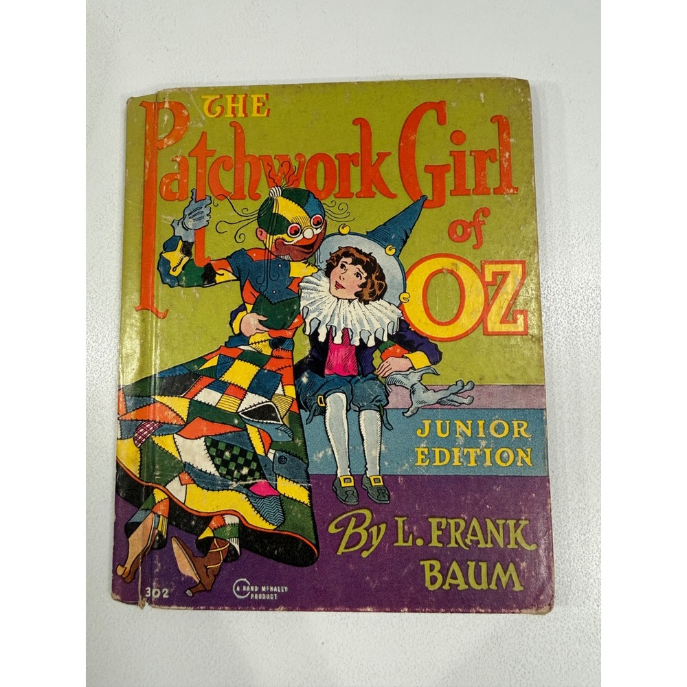 1939 The Patchwork Girl of Oz L Frank Baum Junior Edition Rand McNally Book